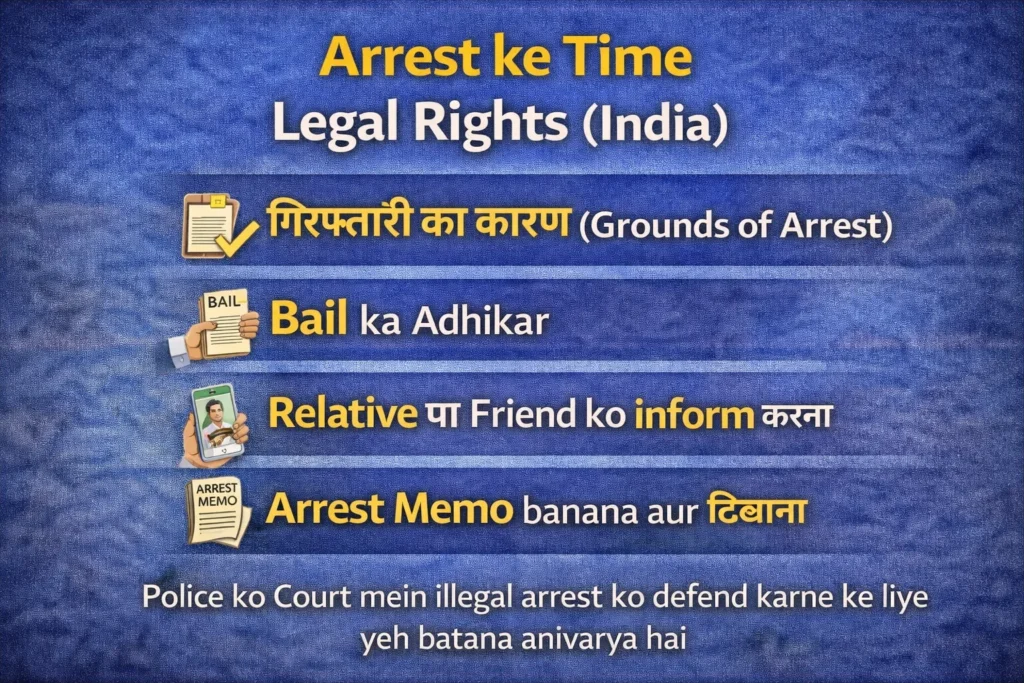 Legal rights during arrest in India – checklist of police duties at time of arrest